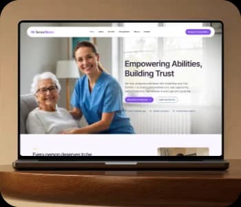 Website für einen Pflegedienst